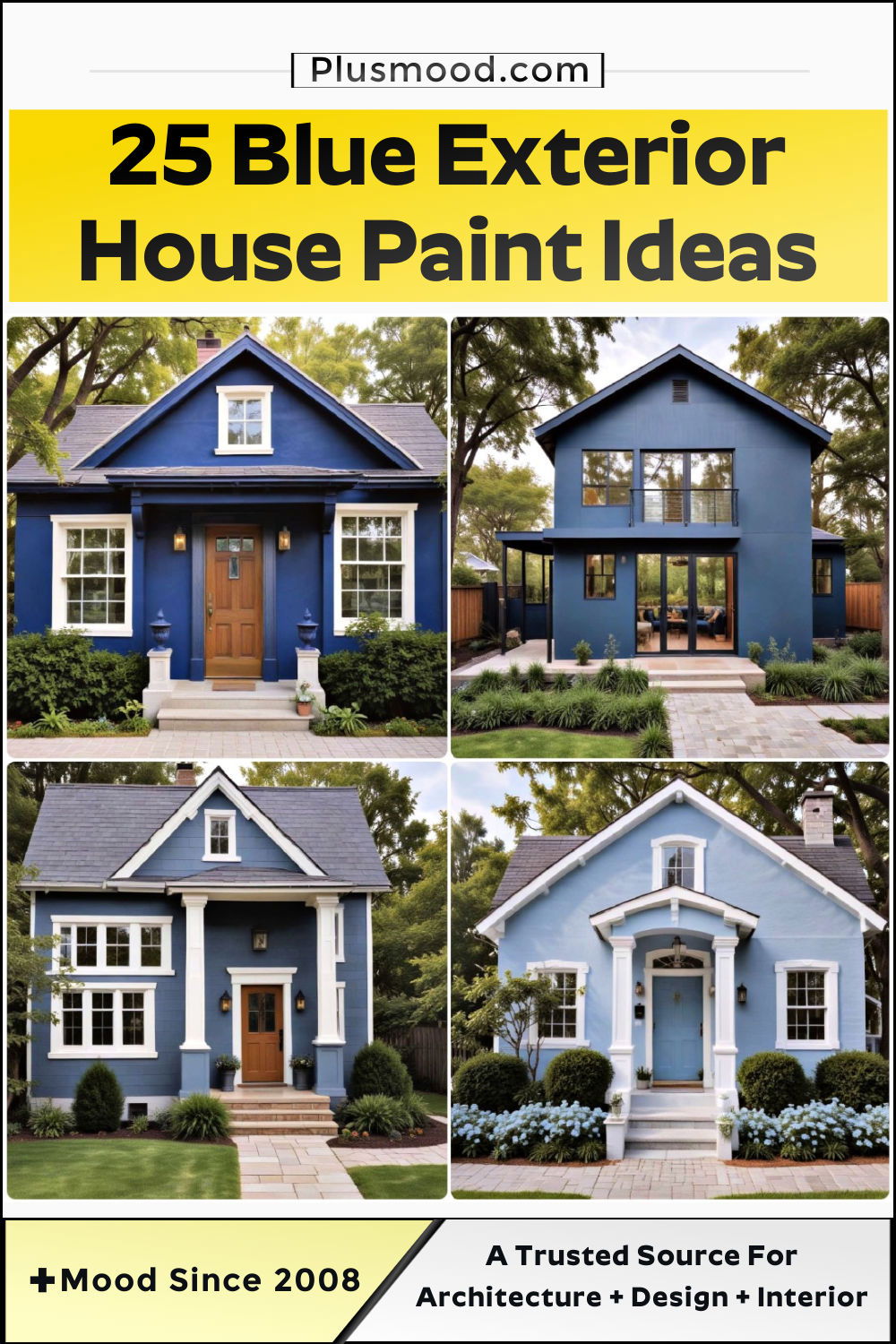 blue exterior house paint ideas and inspiration