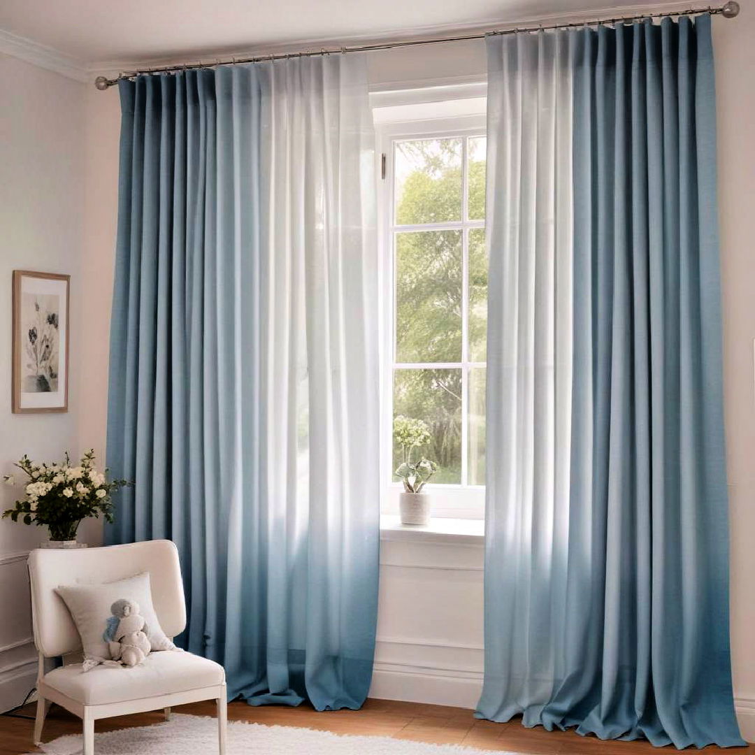 blue ombre curtains