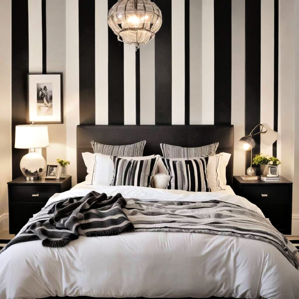 bold striped walls