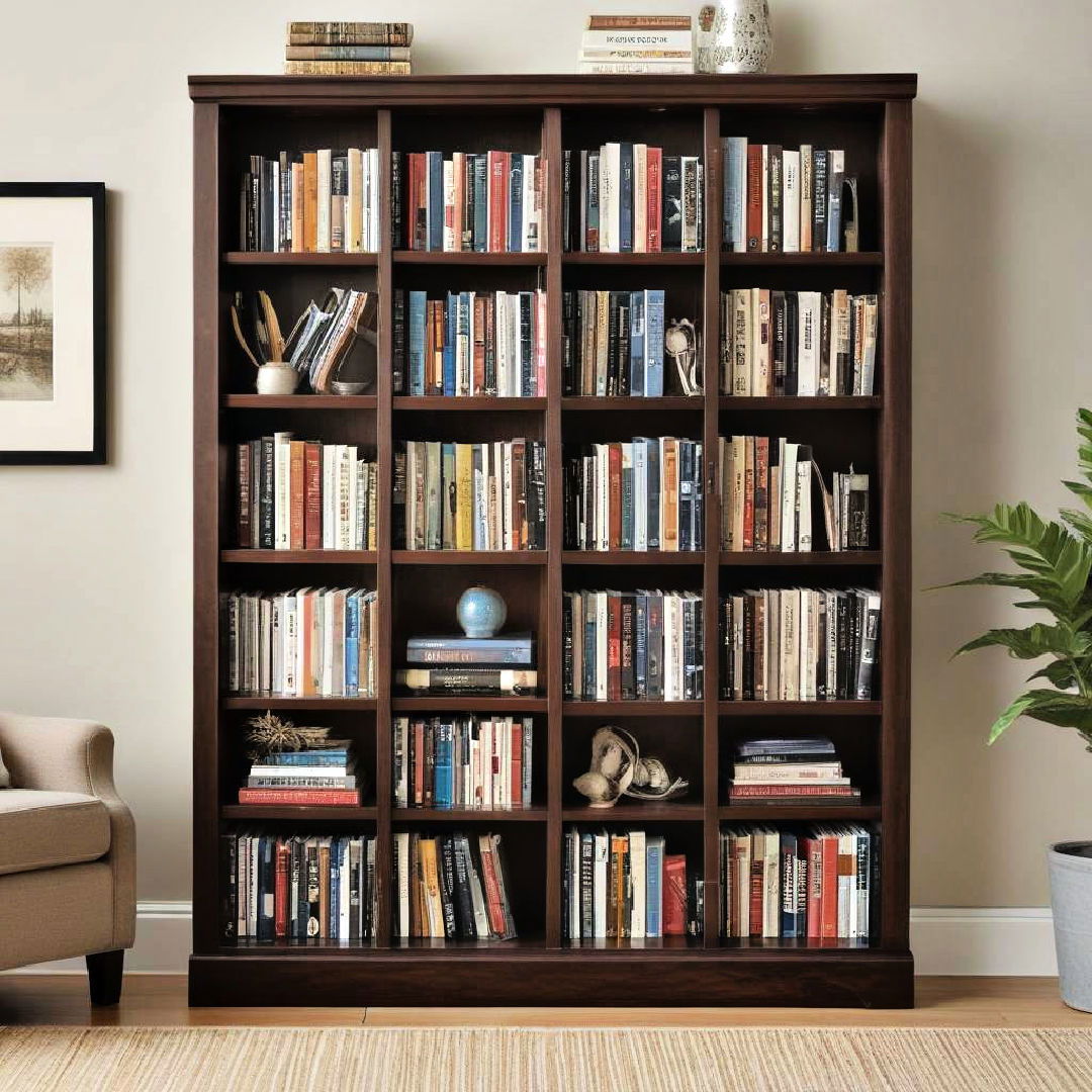 bookcase with adjustable shelves