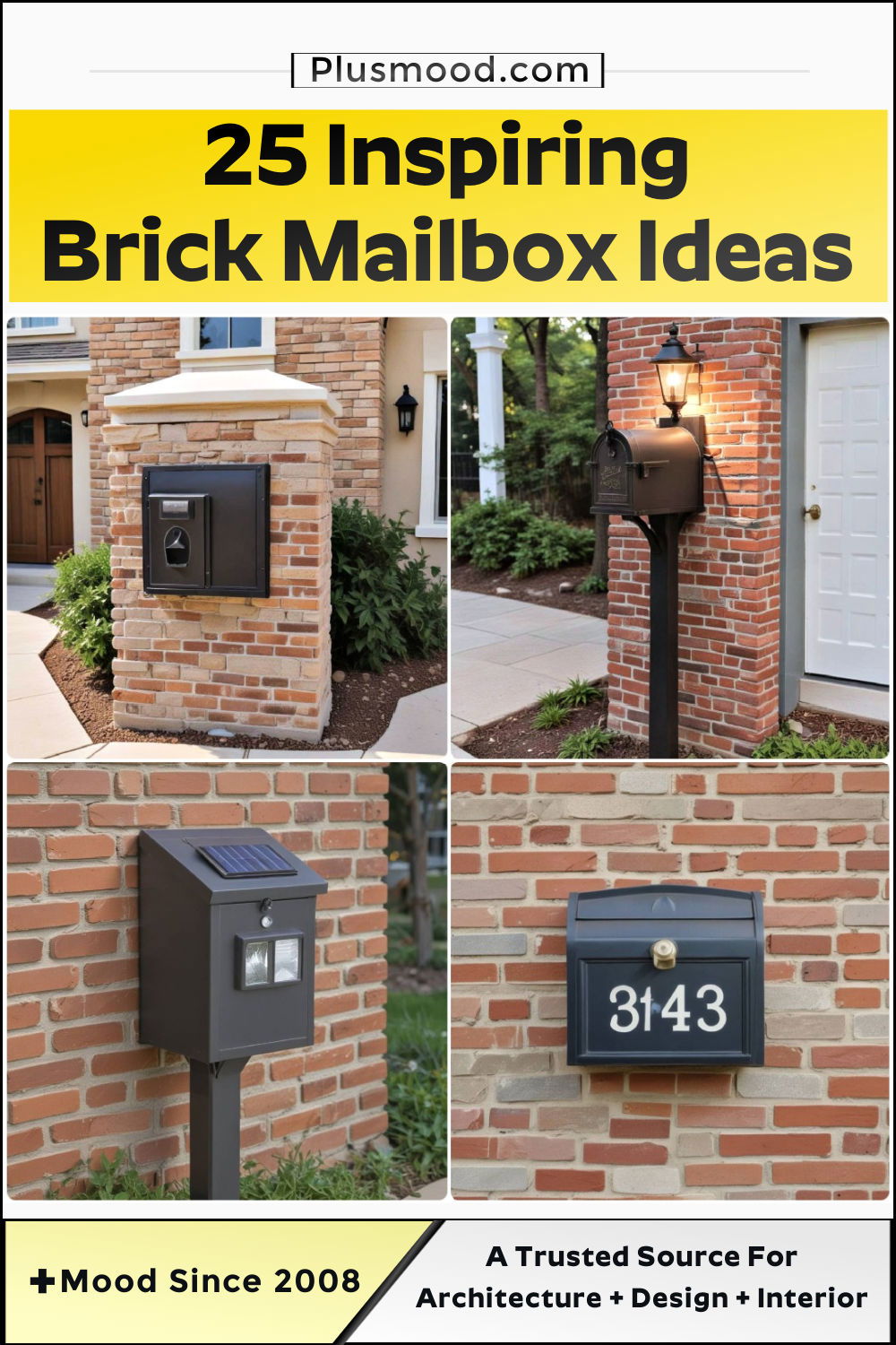 brick mailbox ideas and inspiration