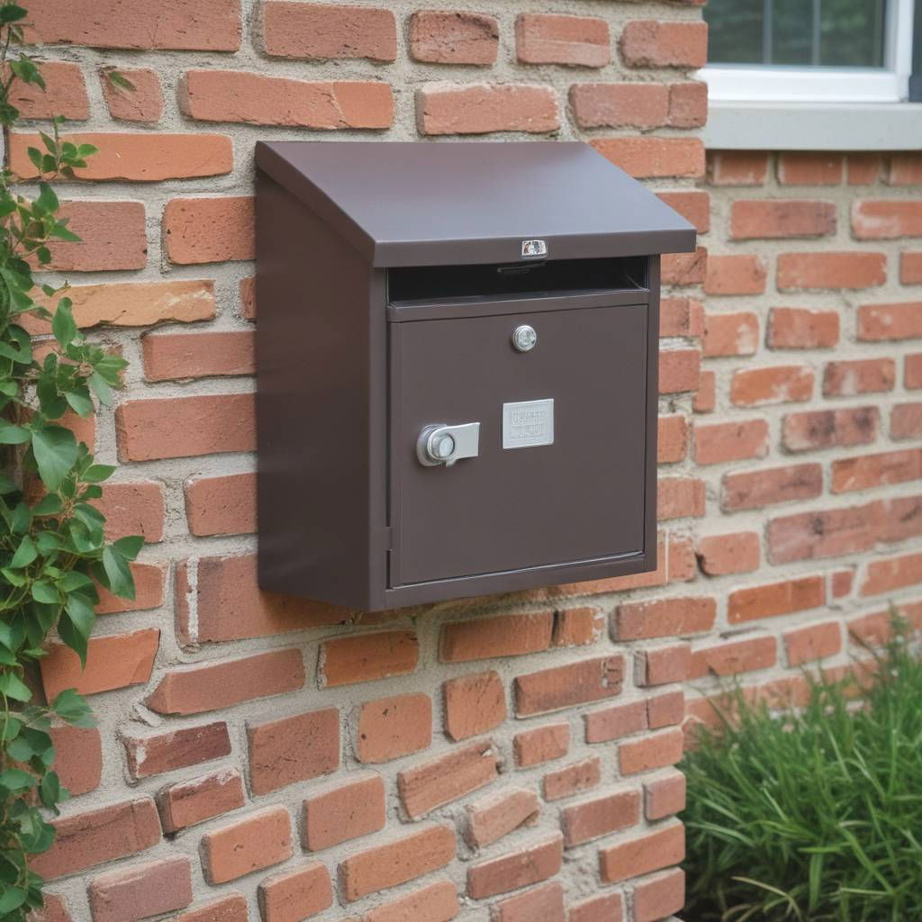 brick mailbox with lockable compartment