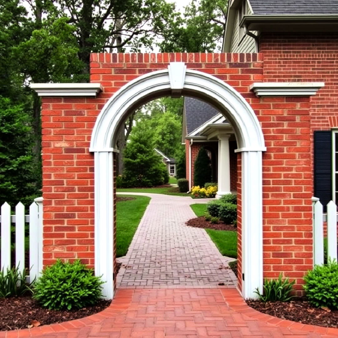 brick pillar gateway