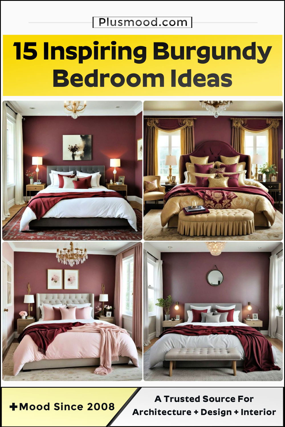 burgundy bedroom ideas and inspiration