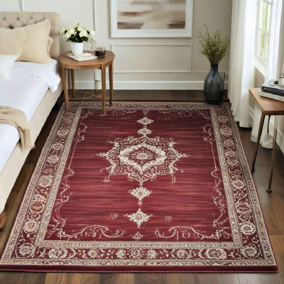 burgundy rugs for warmth and depth