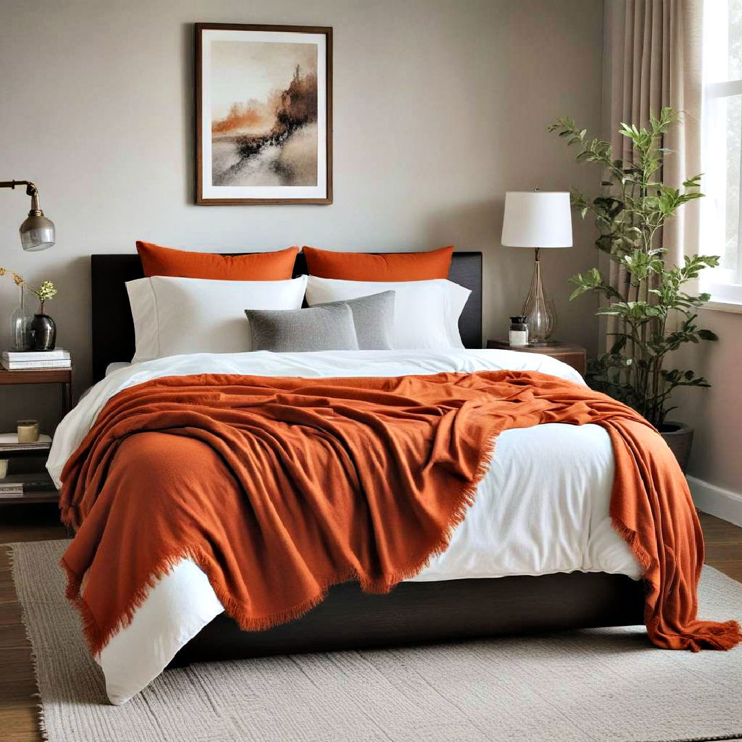 burnt orange blanket