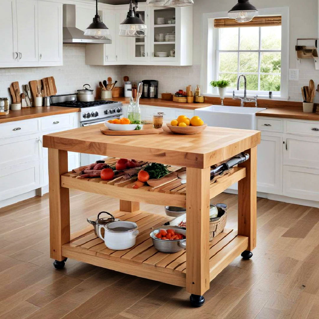 butcher block island