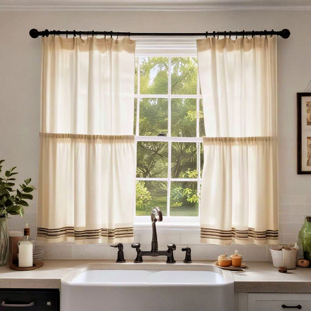 cafe curtains for casual charm