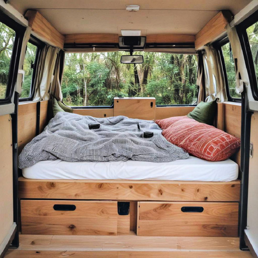 camper van bed nook