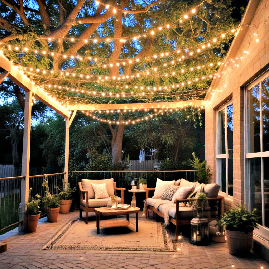 canopy of fairy lights