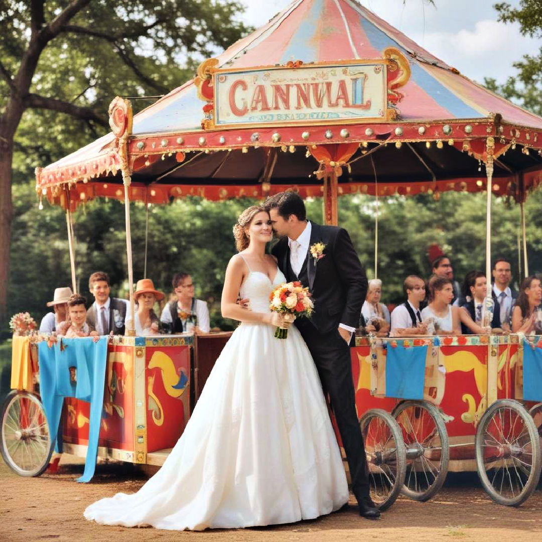 carnival themed wedding