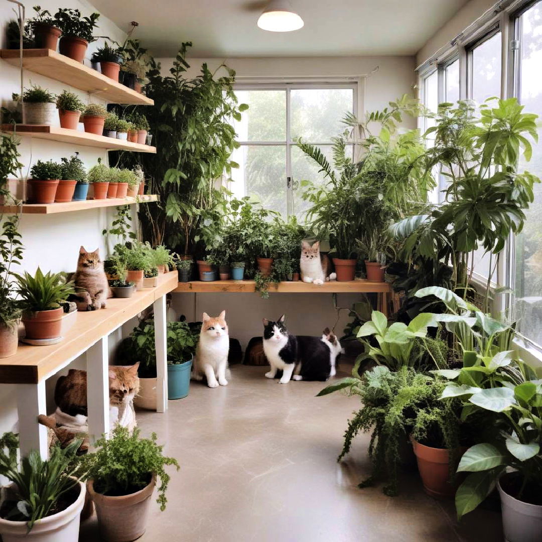 cat friendly indoor garden