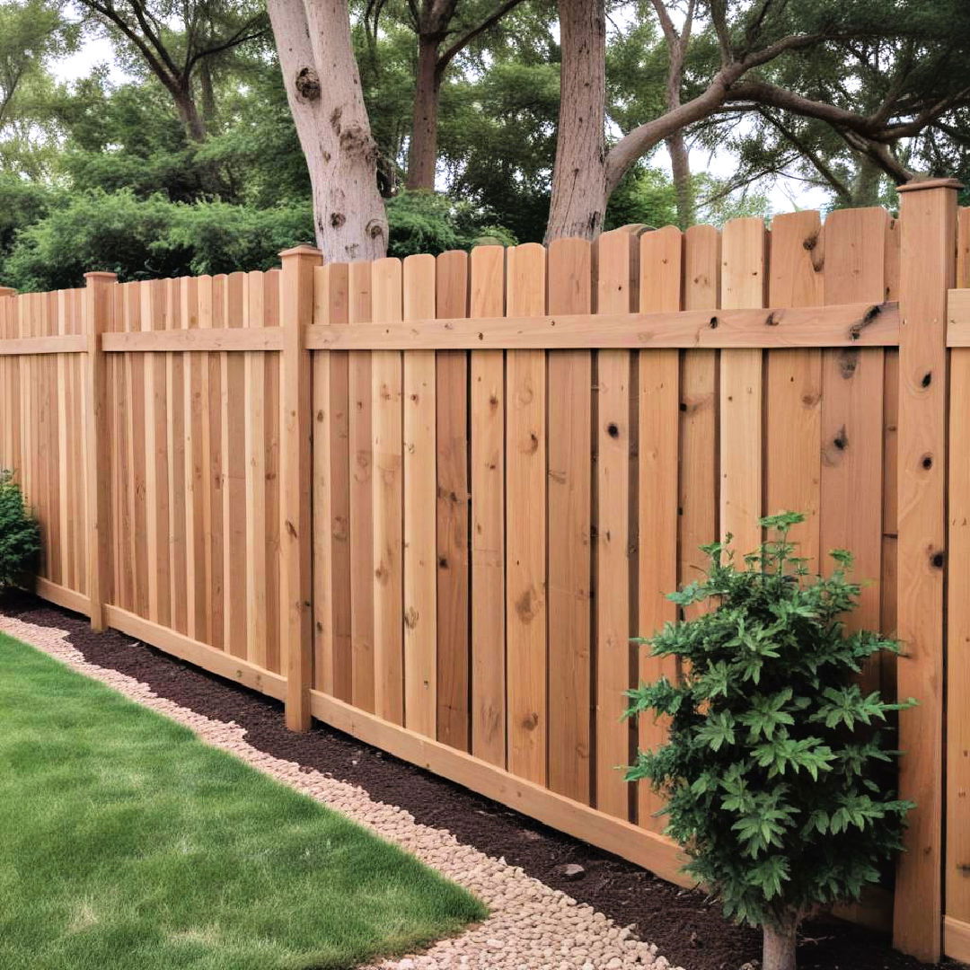 cedar fence for a natural long lasting choice