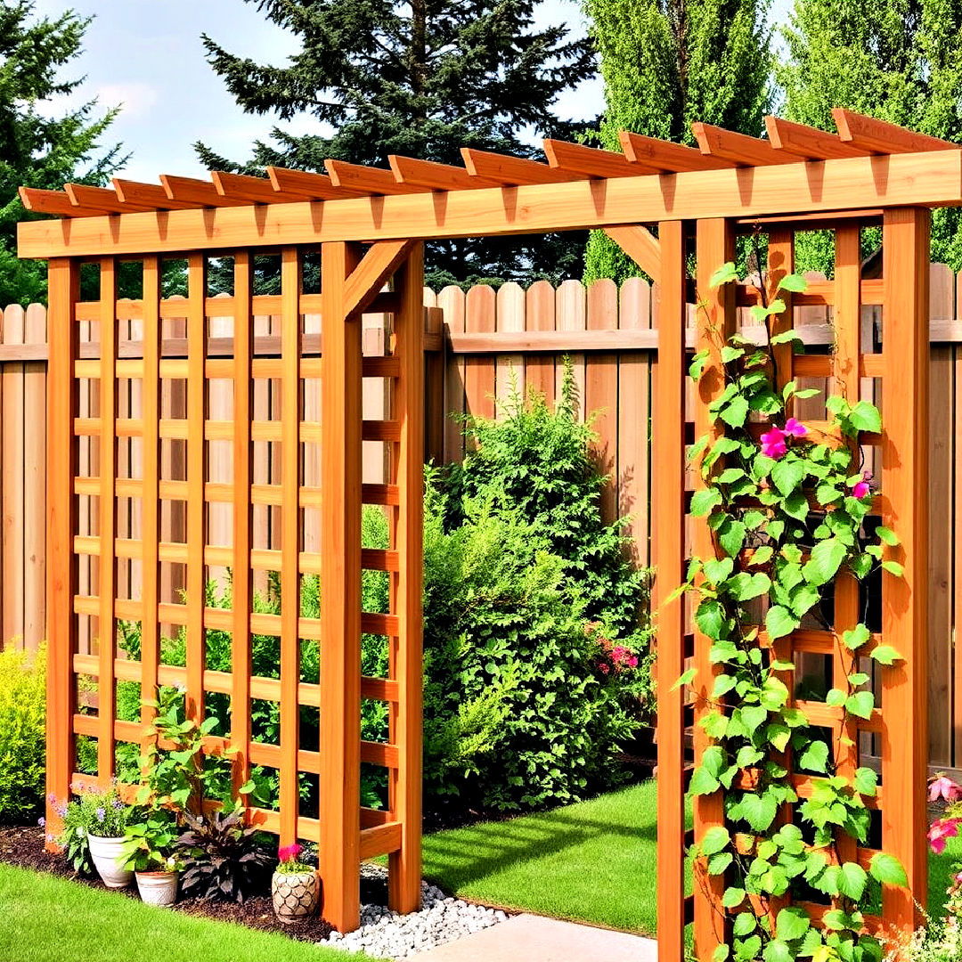 cedar trellis for durability and natural beauty