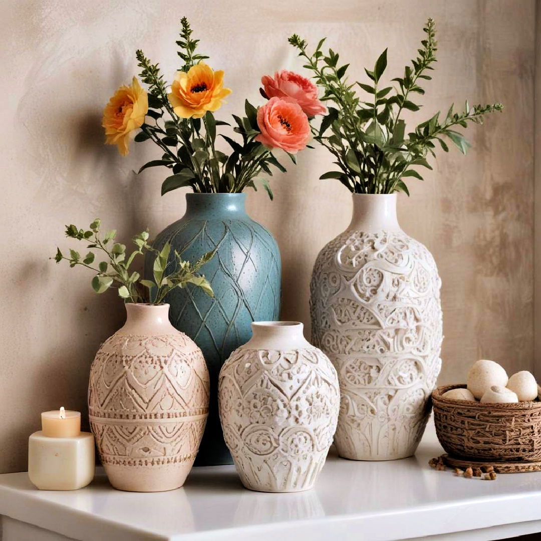 ceramic vases for artistic detail