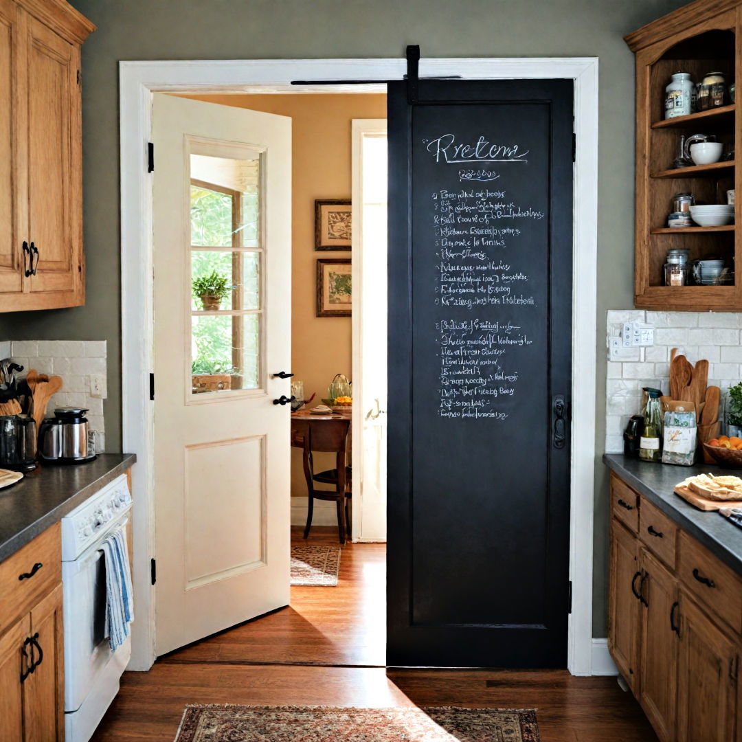 chalkboard pantry door