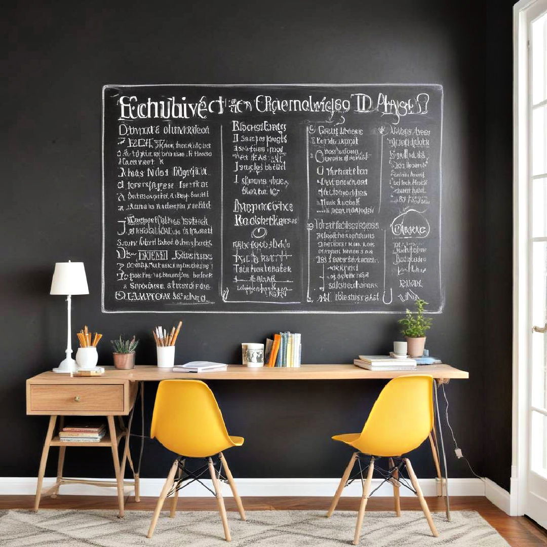 chalkboard wall