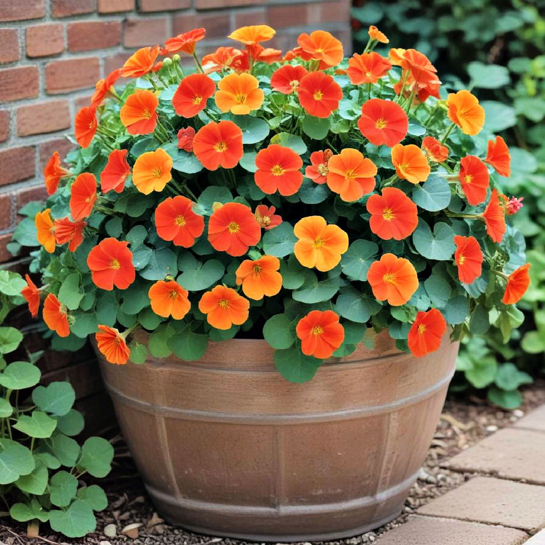 cheerful nasturtiums