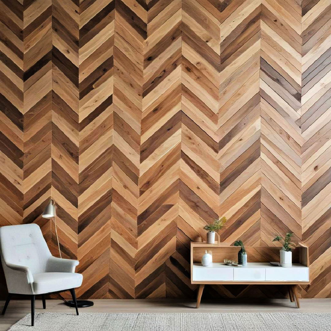 chevron patterned slats