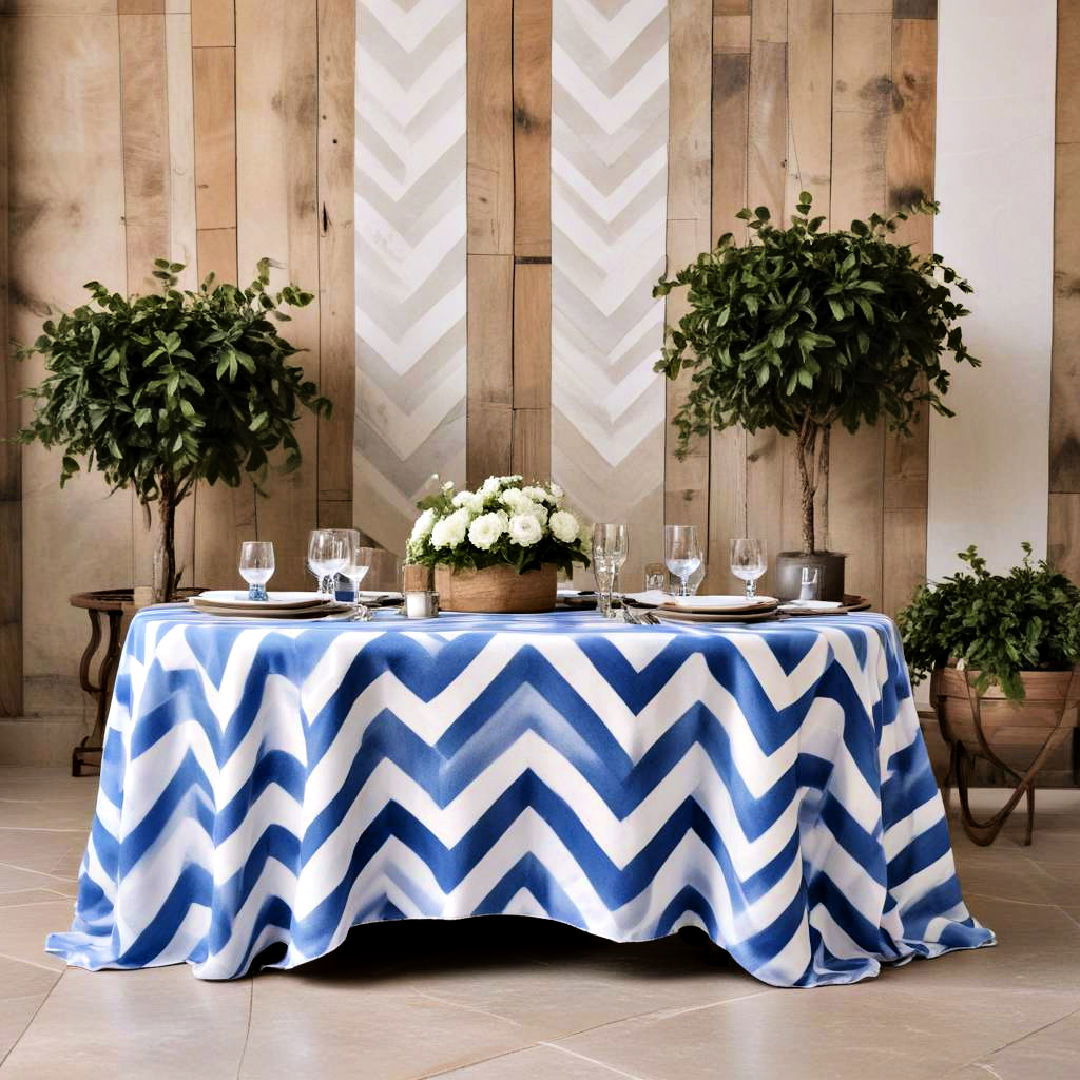 chevron tablecloths