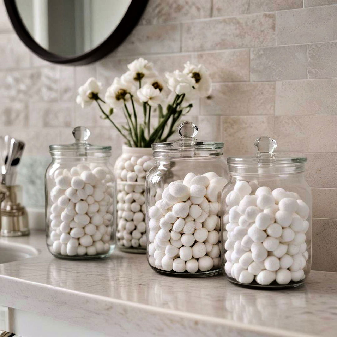 chic storage jars