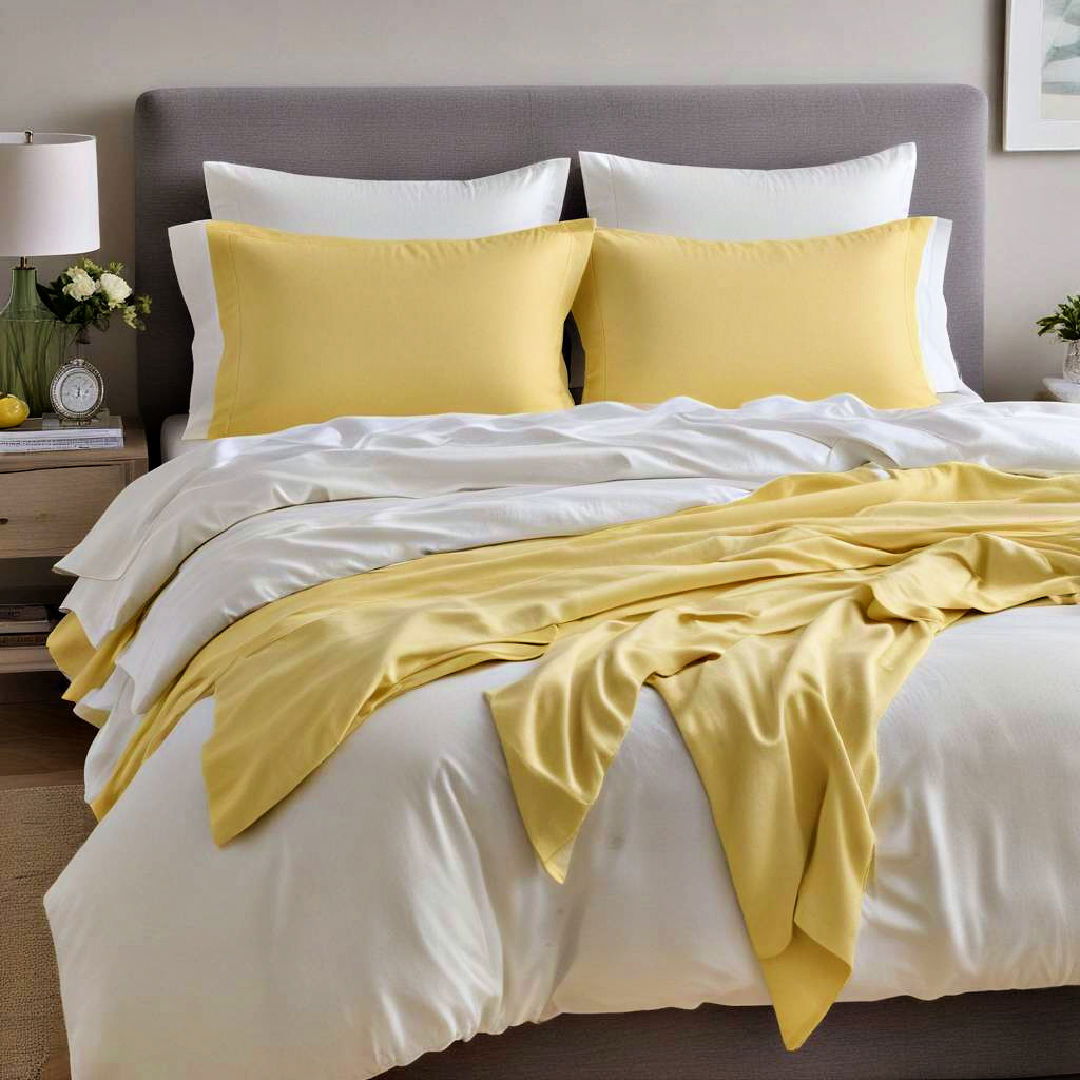 choose lemon lime bed sheets for a zesty update