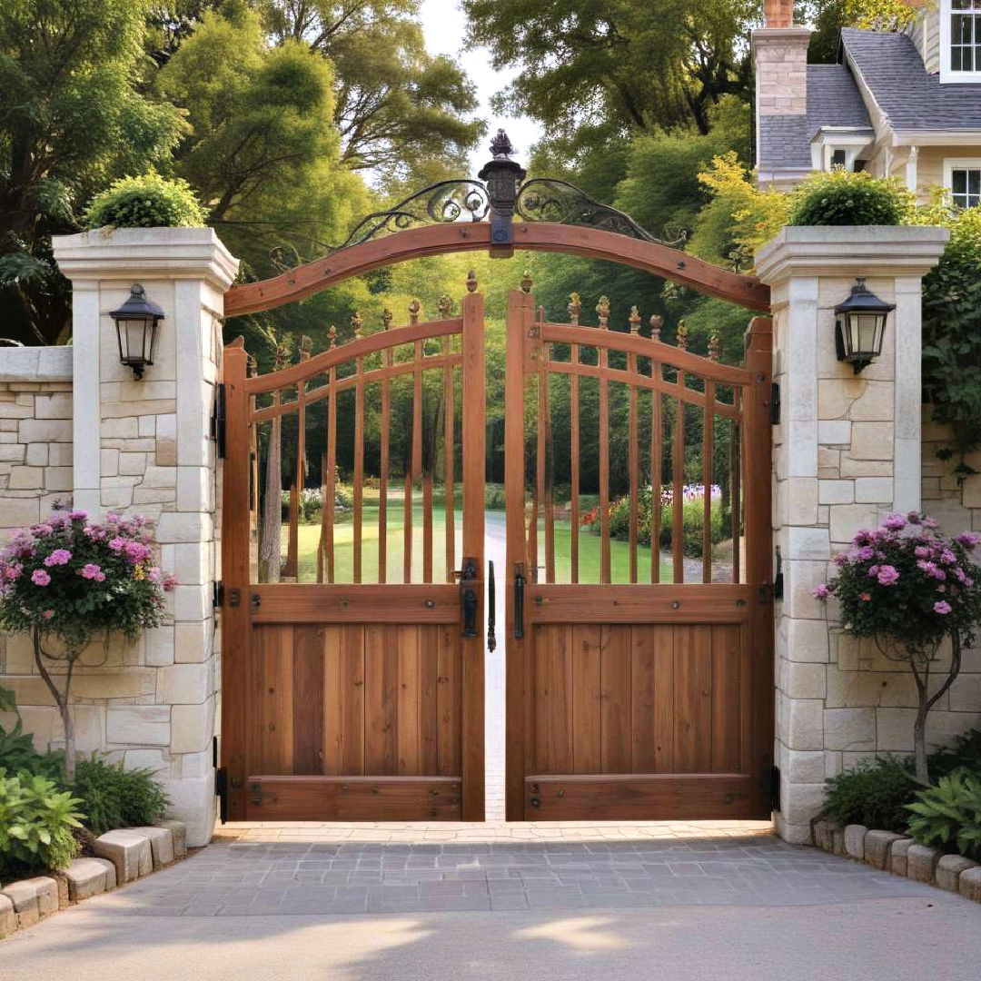 classic wooden gates