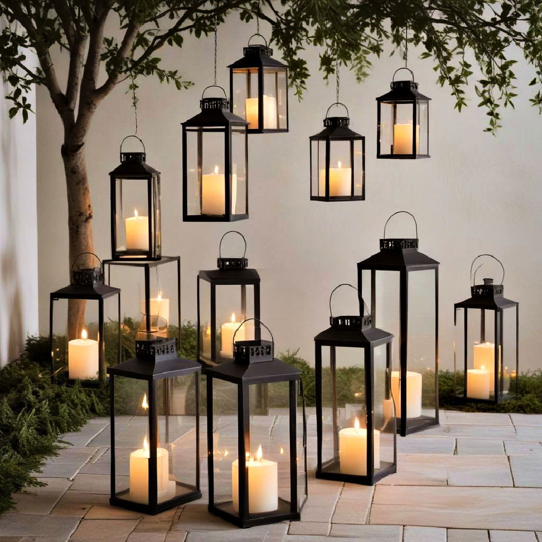 cluster lanterns in groups