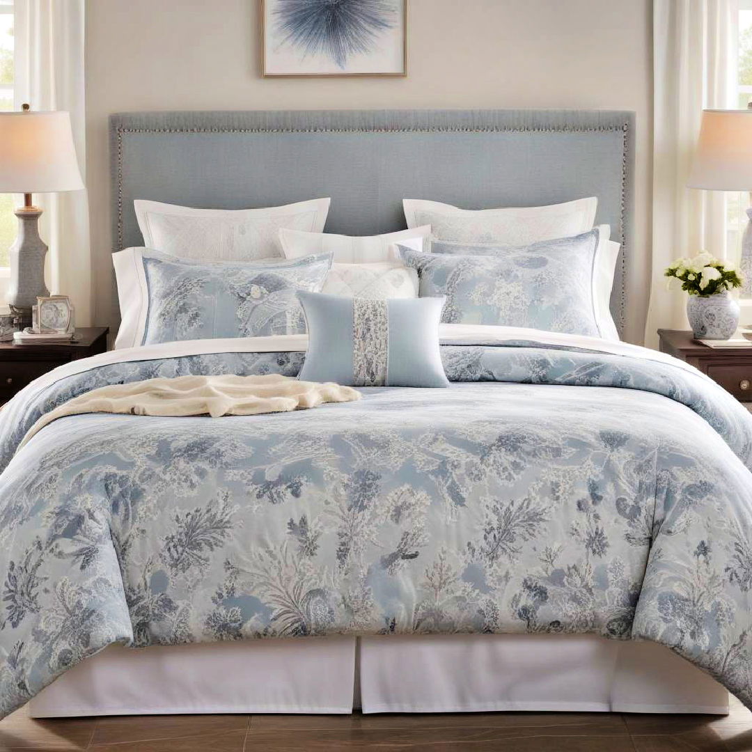 coastal blue bedding for a relaxing vibe