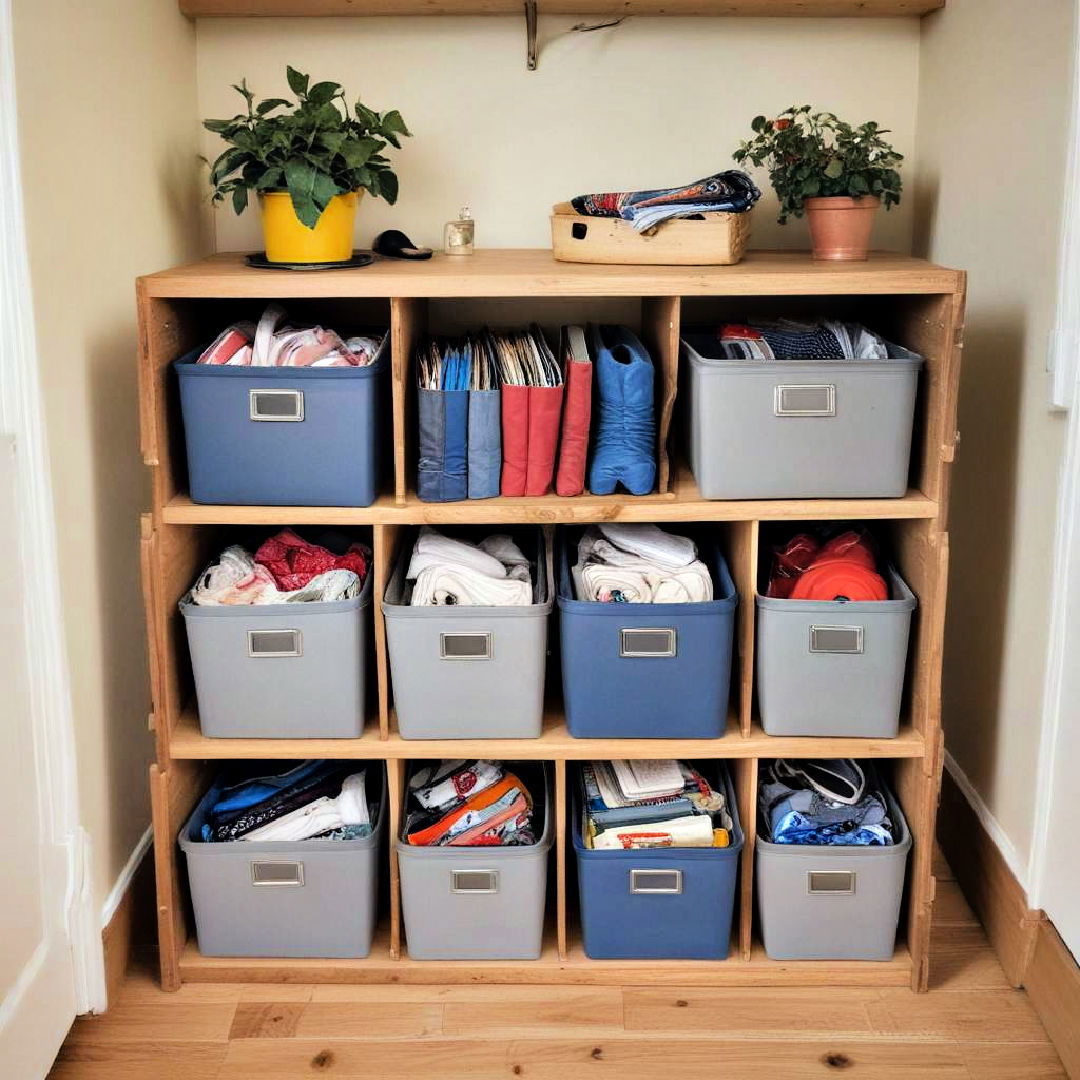 collapsible storage bins