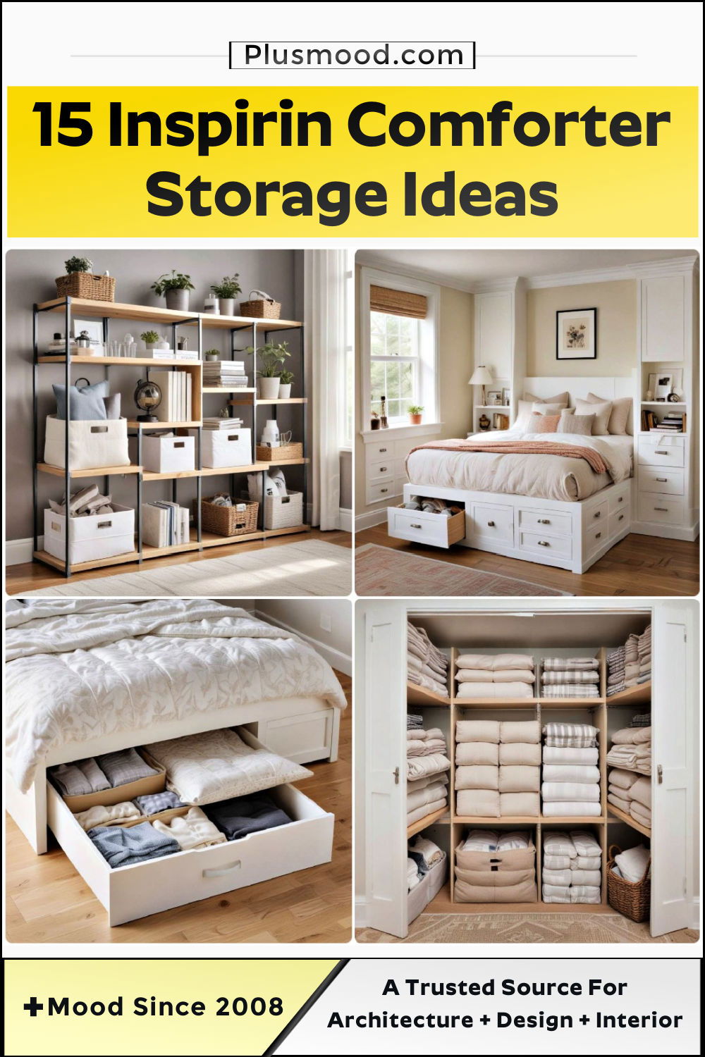 comforter storage ideas and inspiration