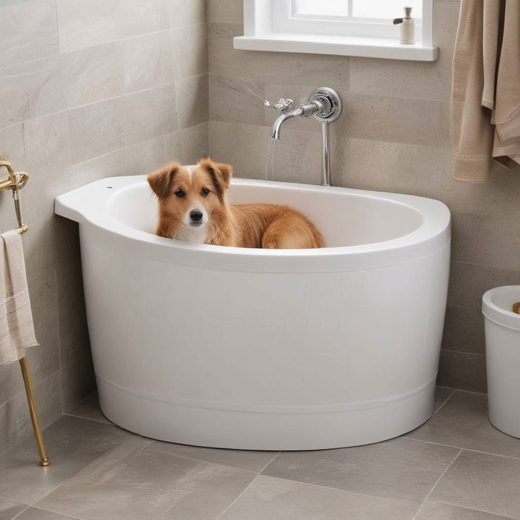 compact dog bath tub