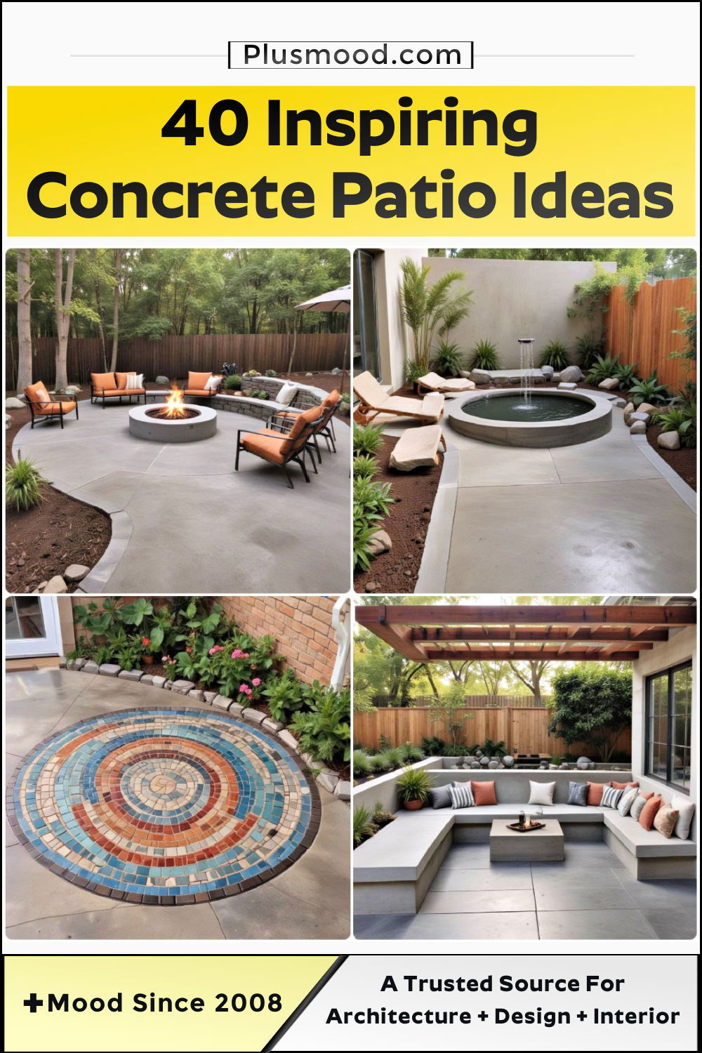 concrete patio ideas and inspiration