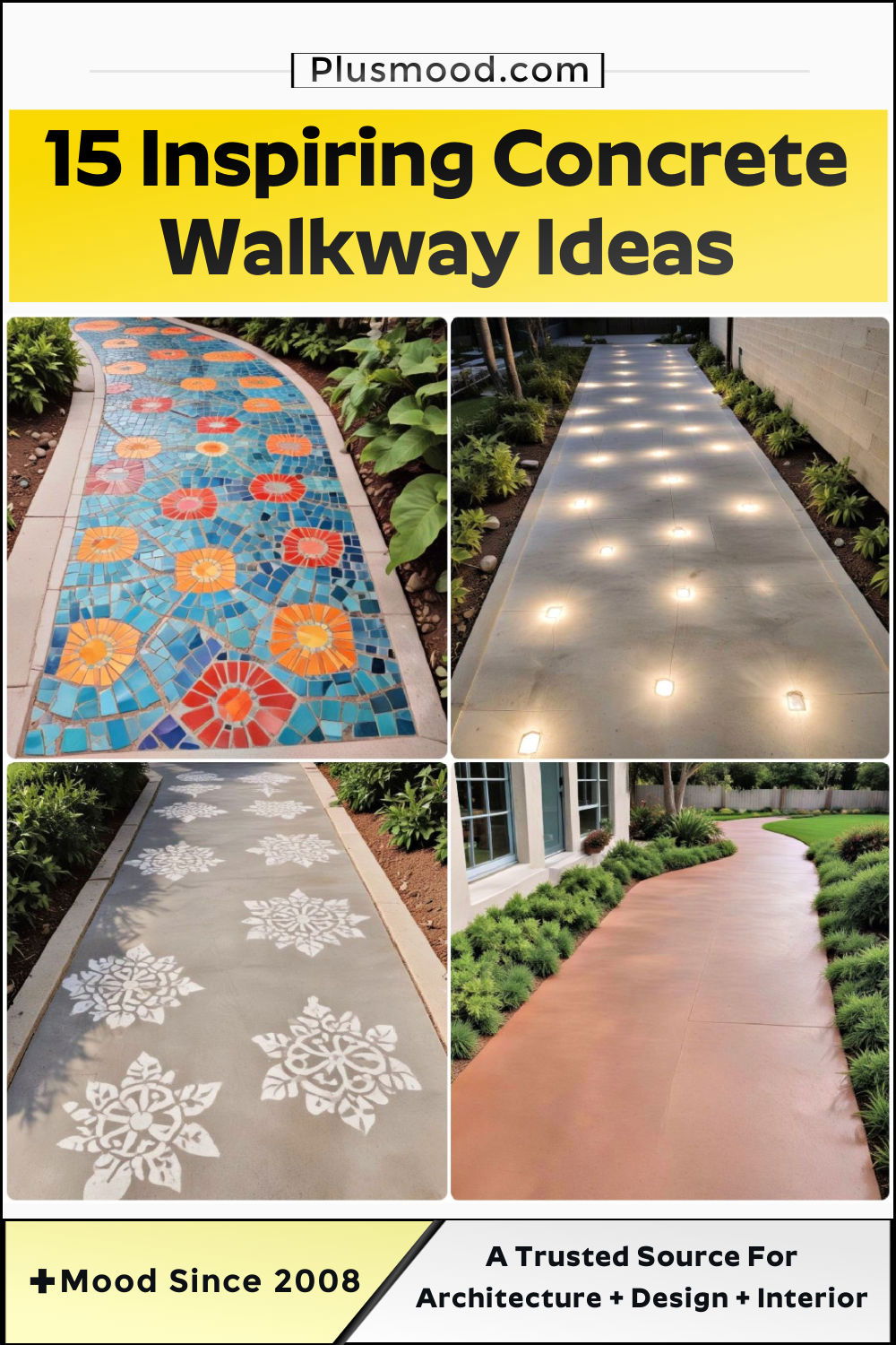 concrete walkway ideas and inspiration