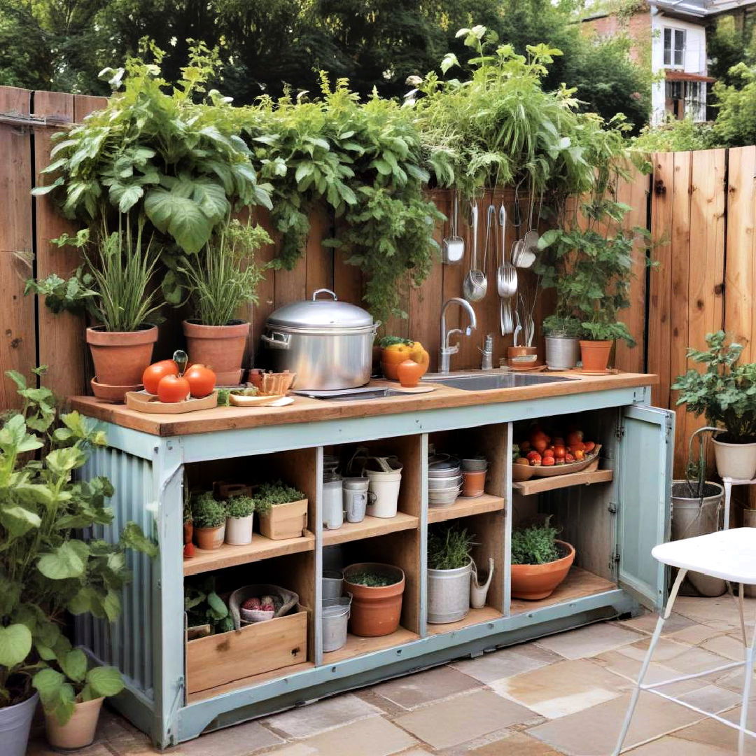 container garden kitchen