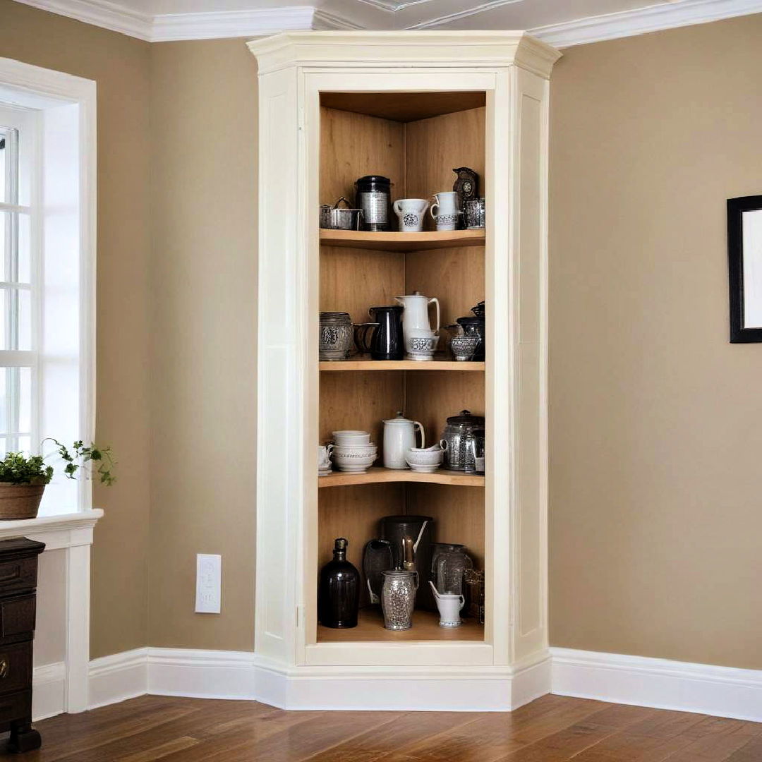 corner cabinet shelves