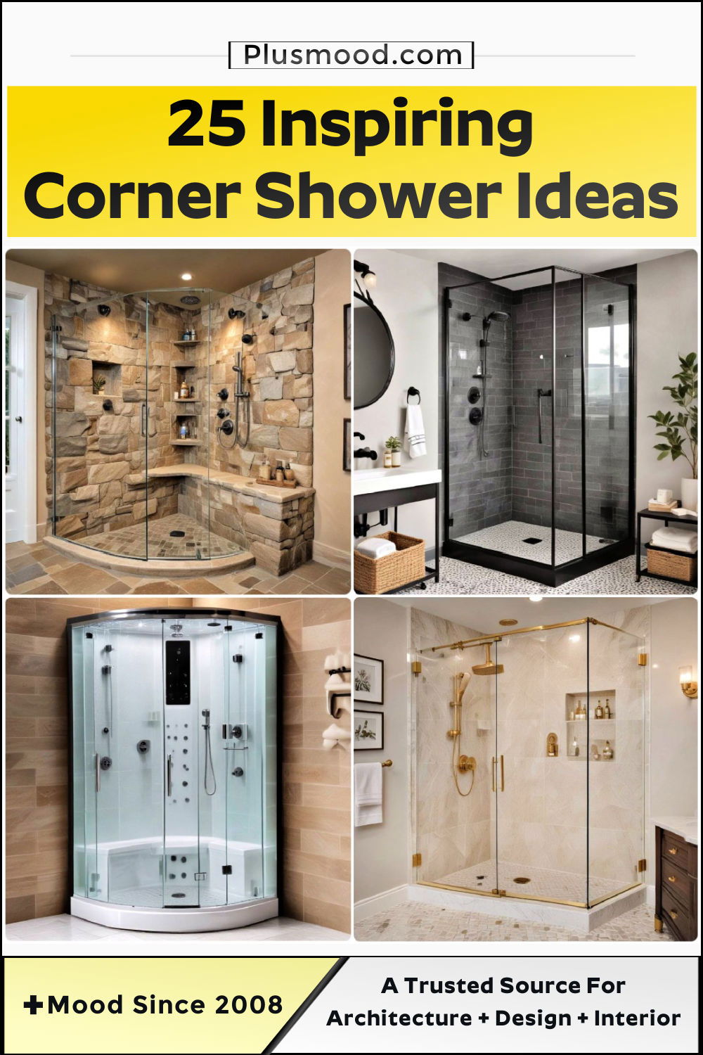 corner shower ideas and inspiration