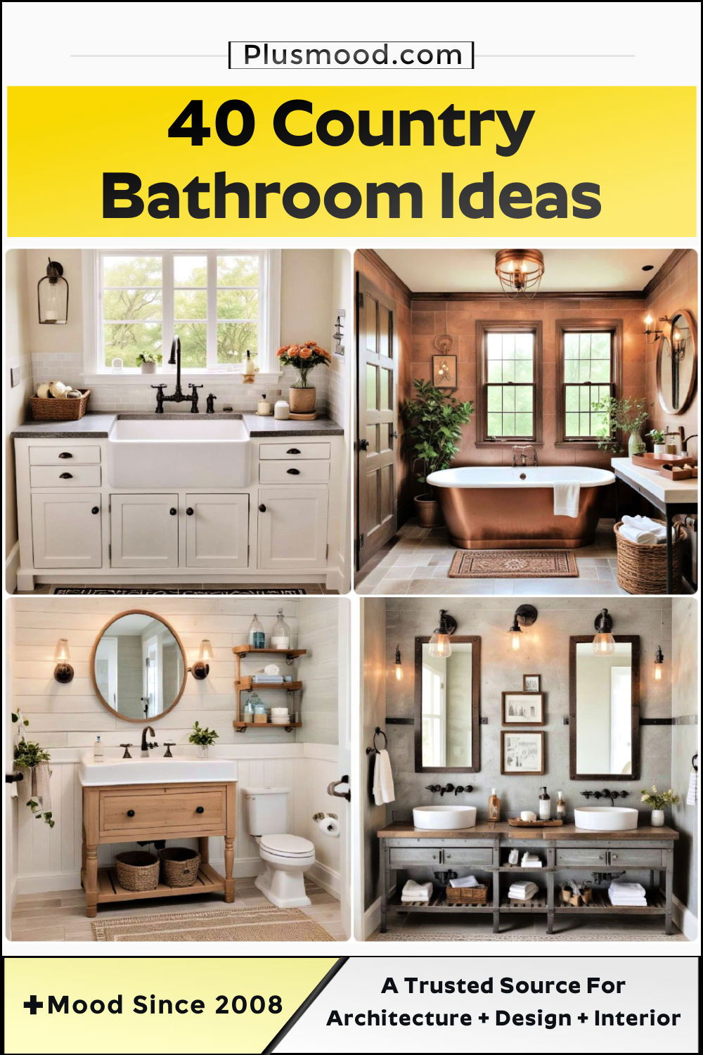 country bathroom ideas and inspiration