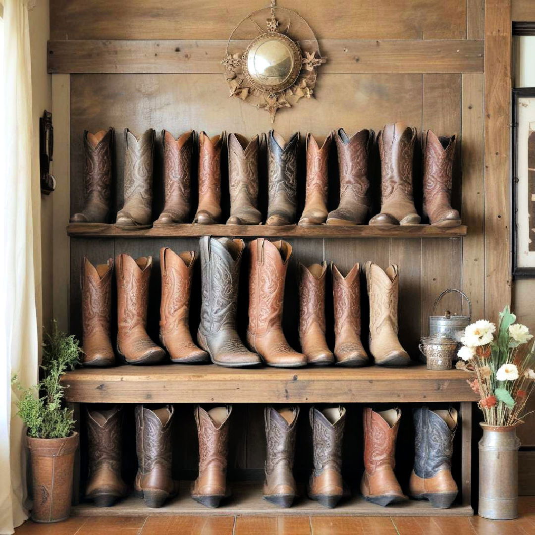 cowboy boots as decor