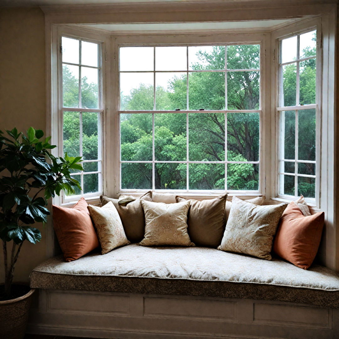 cozy bay window nook