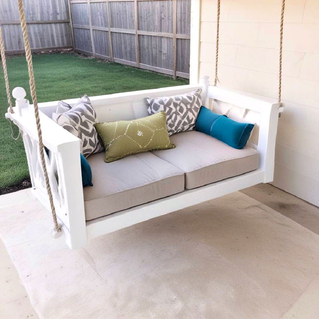 cozy cushioned swing