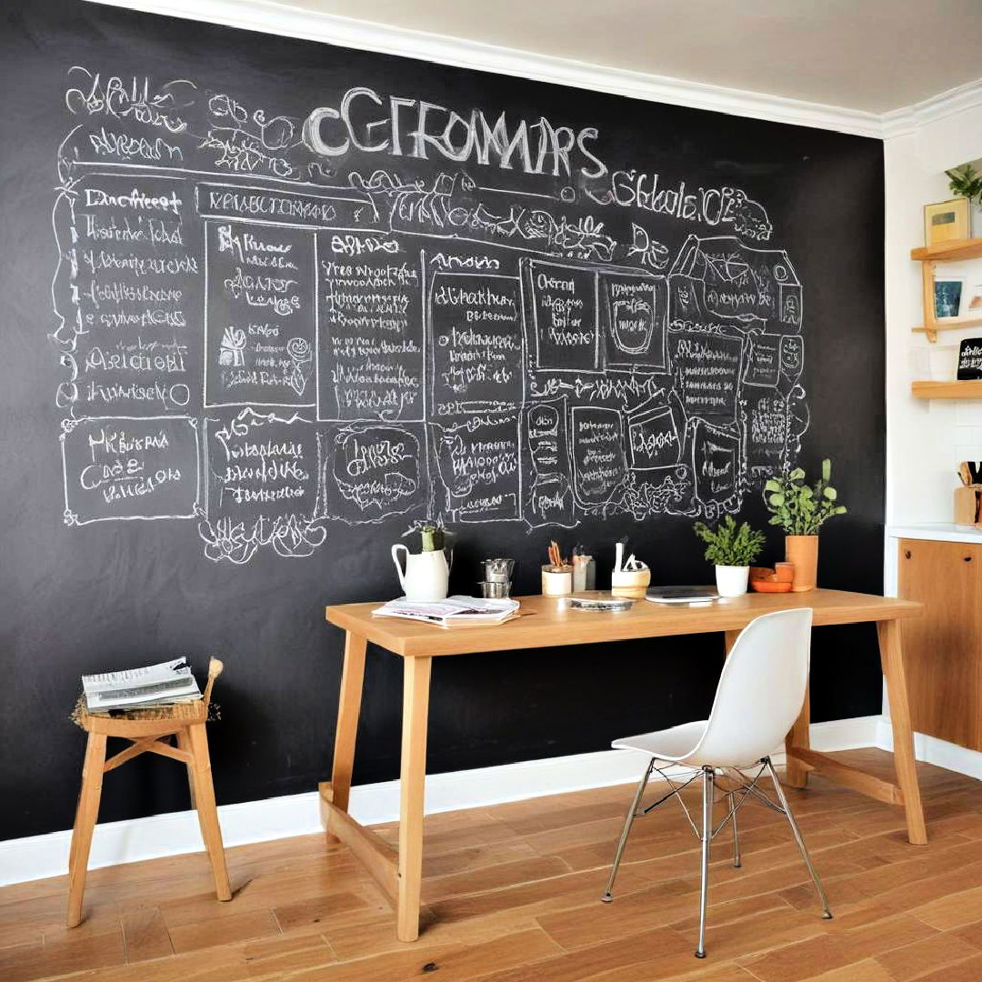 create a chalkboard wall