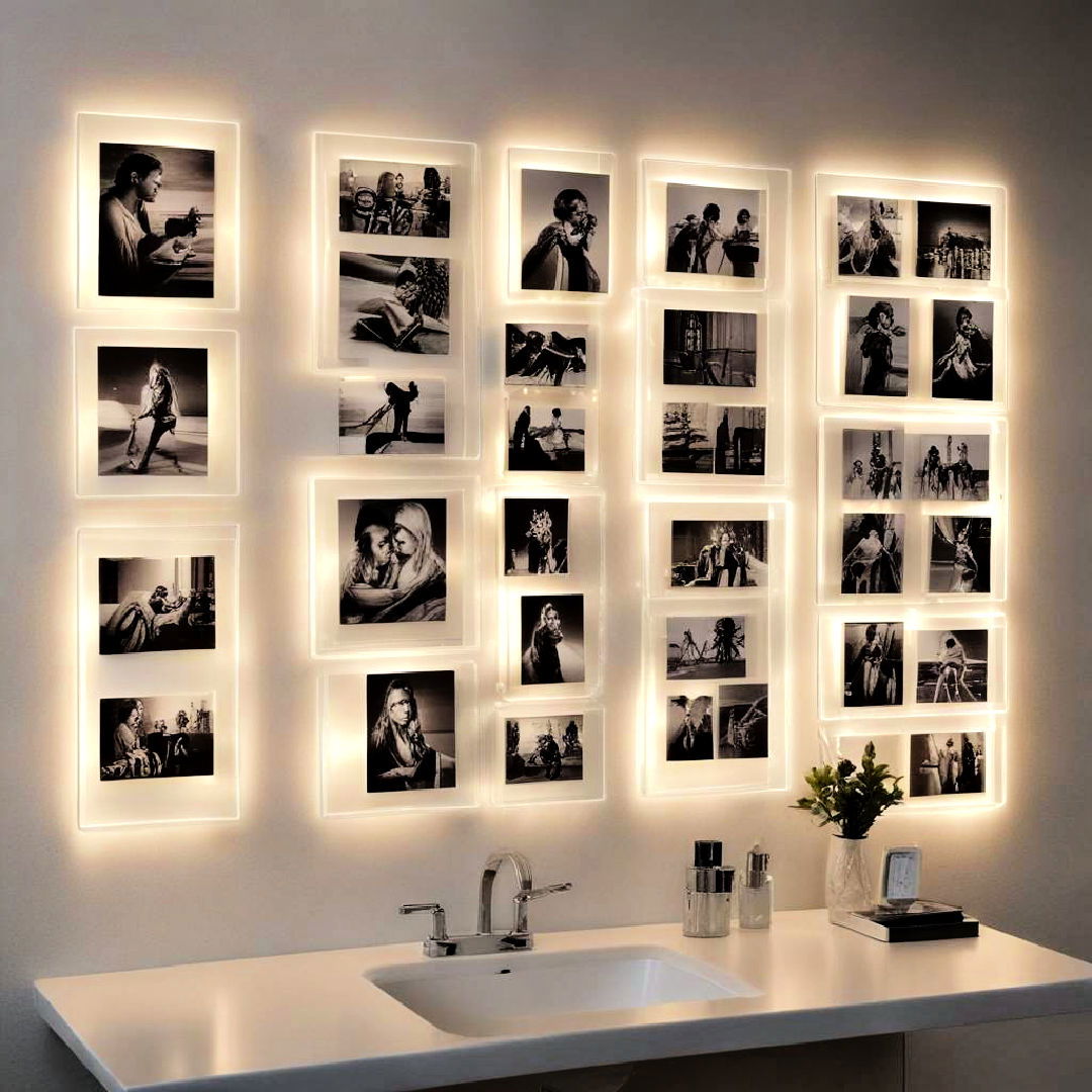 create a lighted wall display