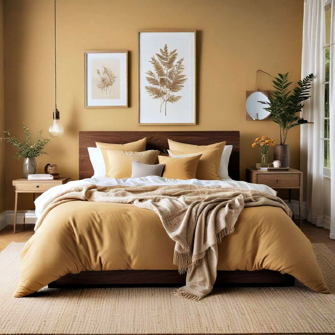 create a sun kissed effect with ochre hues