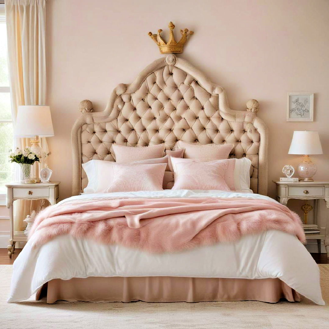 crown shaped headboard