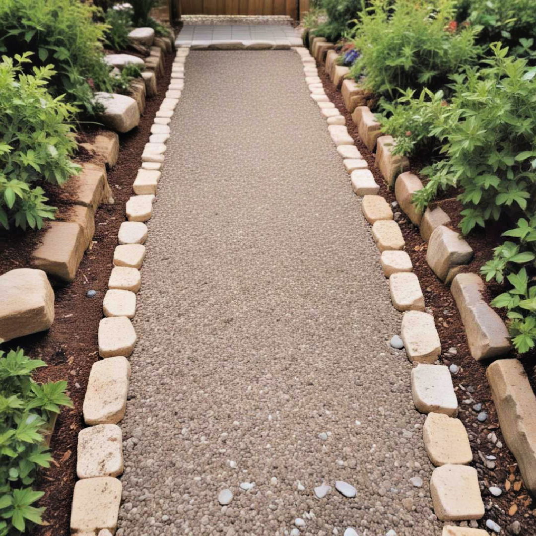 crushed stone pathways