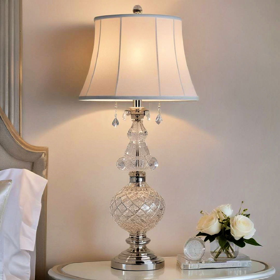 crystal table lamps for a sophisticated glow