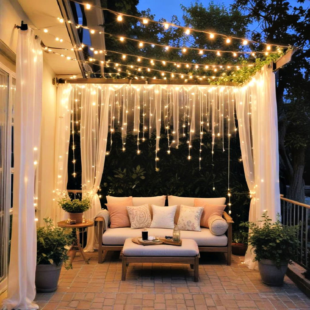 curtain string lights