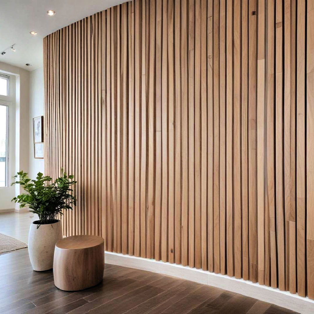 curved wood slats