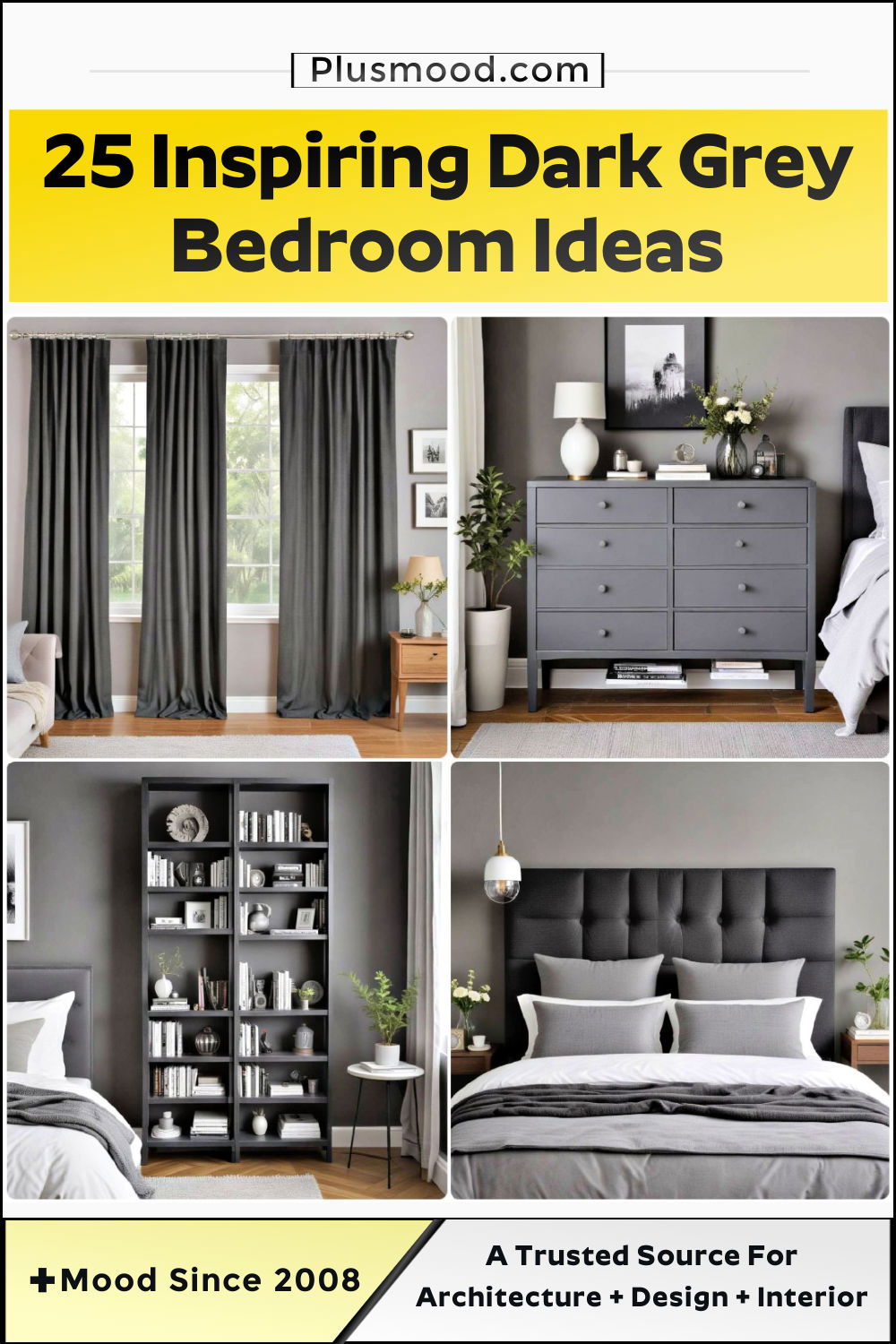 dark grey bedroom ideas and inspiration